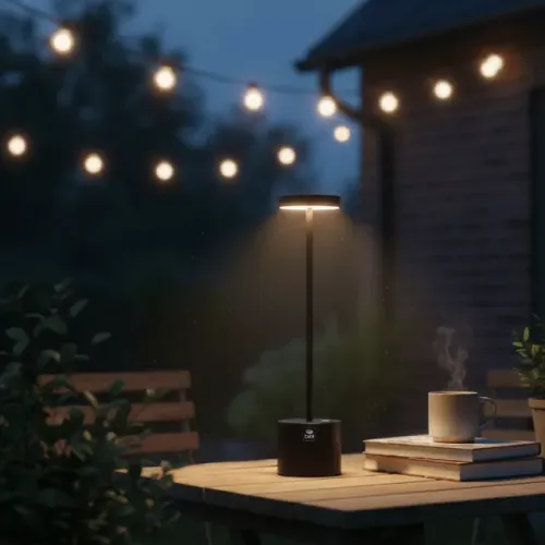 Luminária Abajur de Mesa Touch Luz Led Recarregável 