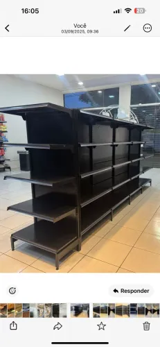 Vendo gondola central de 4 metros x1,80 com 2 pontas