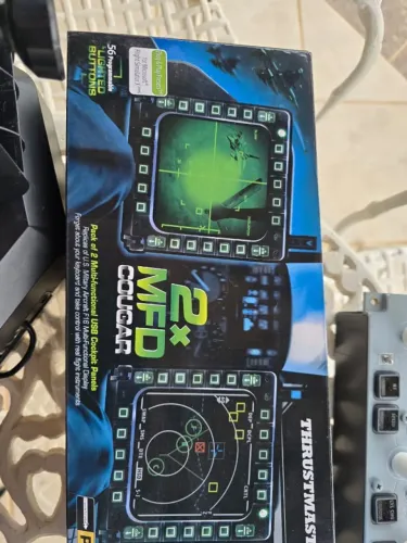Simulador de voo - Pacote Mfd Cougar Da Thrustmaster Compativel Com Pc - Black