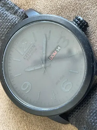 RELÓGIO CITIZEN BLACK PHANTOM ECO DRIVE THE MILITAR! RARO E BELO RELÓGIO TÁTICO