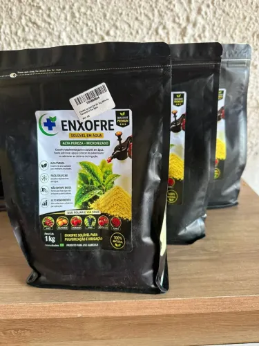Enxofre Agrícola Solúvel Contra Oídio E Ácaros Plantas 1kg