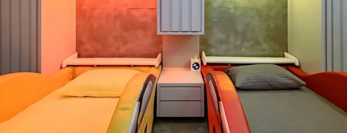 Cama infantil estilo carro esporte Premium amarela e vermelha 