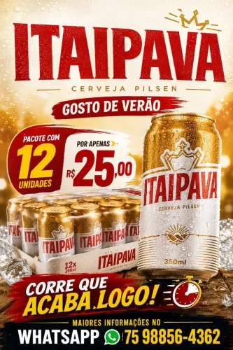 Itaipava caixa com 12 para acabar apenas 25.00