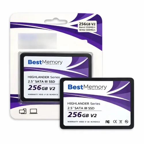 SSD Bestmemory V2 256GB SATA III 2.5 550MB/s Leitura 500MB/s Notebook Desktop PC Gamer pod