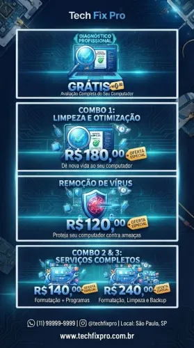 Manutenção de Computadores e Notebooks