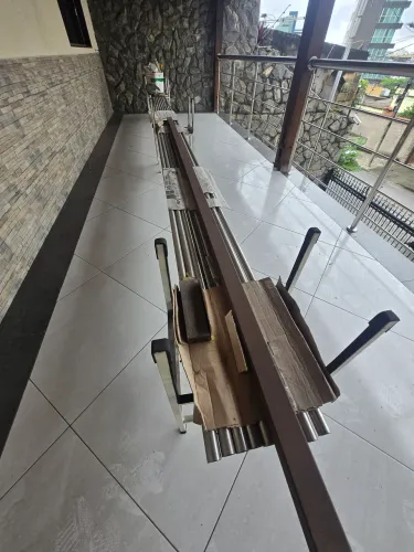 Tubo Inox 1" 1/4 com 09 barras de 6 metros