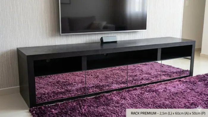 Rack para Home Theater (2,5 Metros)- Ganha Lustre comprando 2 moveis ou mais desta conta