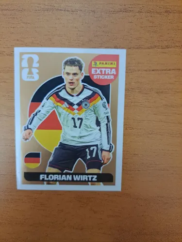 FIGURINHA EXTRA STICKER LEGEND - FLORIAN WIRTZ - BRONZE - COPA DO MUNDO 2026