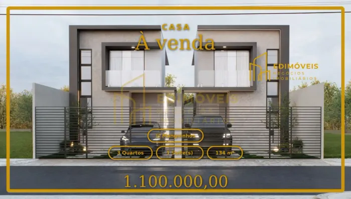 Casa Moderna em Manguinhos: Acabamento Premium e Energia Solar