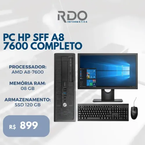 PC HP SFF Completo | Ideal para PDV