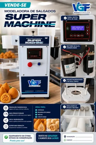 VENDE-SE - MODELADORA DE SALGADOS SUPER MACHINE VGF 