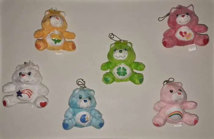 CHAVEIROS DOS URSINHOS CARINHOSOS EM PELÚCIA - CARE BEARS - 6 DIFERENTES