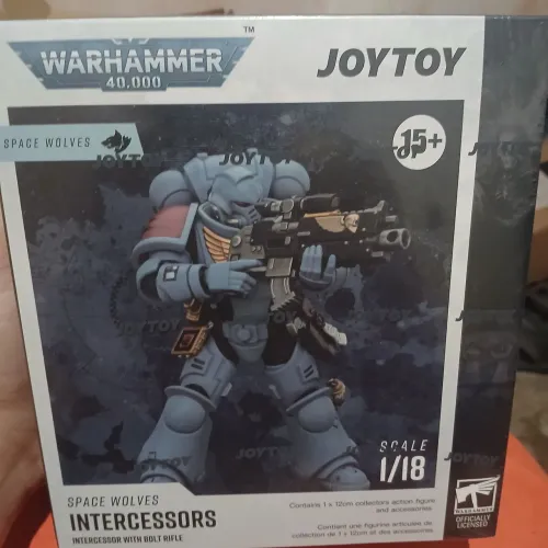 Warhammer 40k Joytoy space wolves intercessor. ESCALA 1/18. NOVO LACRADO