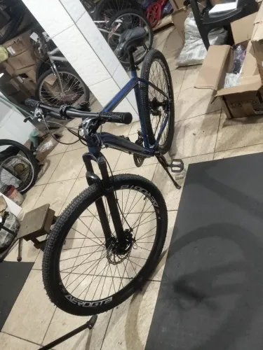 Bicicleta aro 29 de alumínio cubo de rolamento freio a disco passador de gatilho bike nova