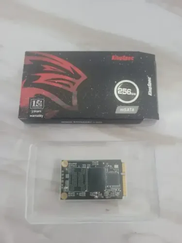 Ssd m2 msata 1 corte 256gb kingspec original mostruario so 219 temos memoira ddr3 ddr4 nov