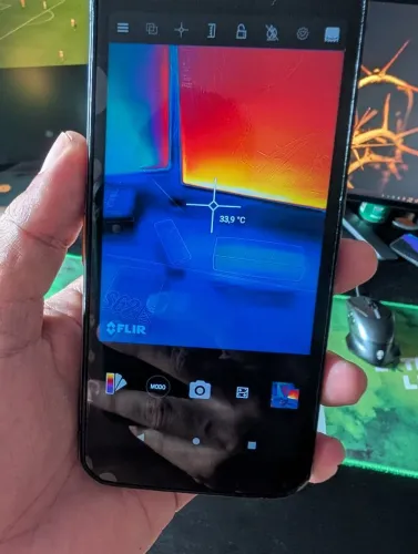 Cat s62 pro, câmera térmica.