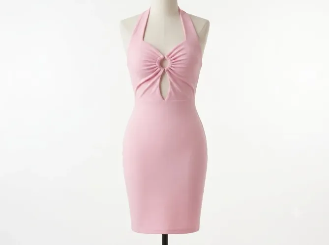 Vestido tubinho rosa (nunca usado)