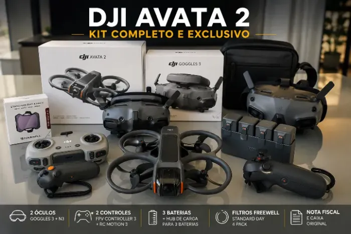 DJI Avata 2 Fly More Combo + Goggles 3 + N3 + FPV Controller 3