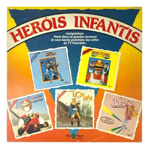 Heróis Infantis - Jaspion / Changeman / Jiraiya / Lion Man / Barbie (Vinil/LP)