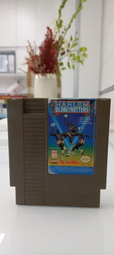 CARTUCHO 100% ORIGINAL HARLEM GLOBETROTTERS NINTENDO 8BITS CAIXA REPRO 