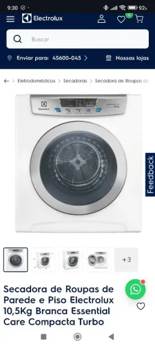 Secadora Electrolux 10 kg