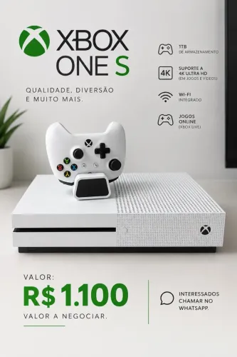 VENDO XBOX ONE S - BRANCO