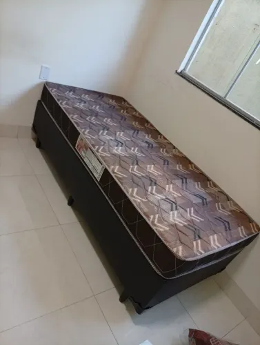 Cama solteiro box e colchão