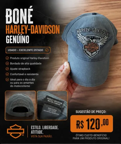 Boné Harley-Davidson Original - Usado