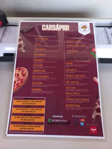 Cardápio personalizado