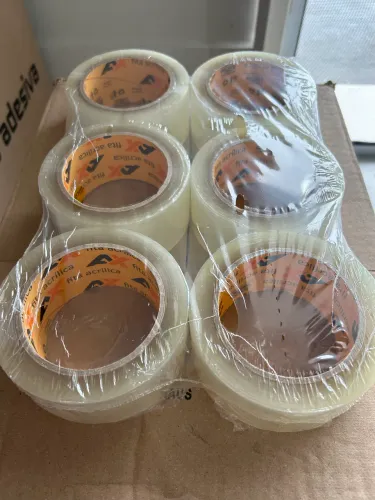 Fita transparente 48mmx50m R$5,00 Fita transparente 48mmx100m R$8,00 rolo 