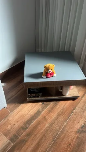 Painel, Rack e mesa de computador e mesa de centro