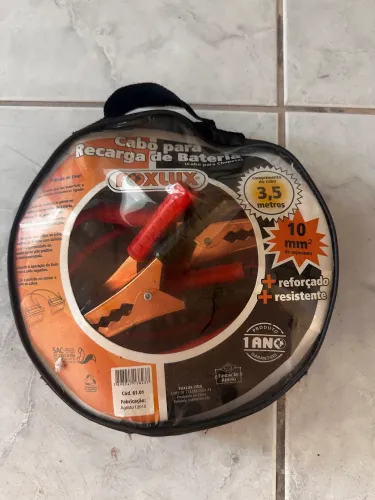 Cabo Para Chupeta / Recarga de Bateria Foxlux 3,5m 10mm² Novo