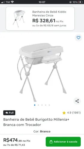 Banheira de bebe burigotto