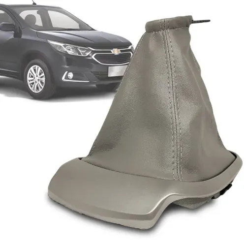 Reposição Coifa Câmbio Marcha Chevrolet Cobalt 2012 até 2020 Cinza