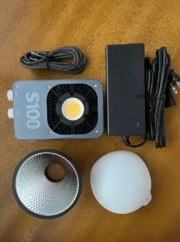 Led ZSYB 100w NOVO (Valor Real em Watts) Fonte , Refletor, Softbox Colmeia ZSYB Grid 