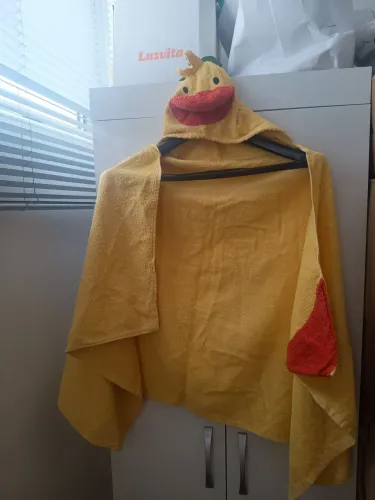 Toalha Infantil com Capuz em Formato de Pato! 