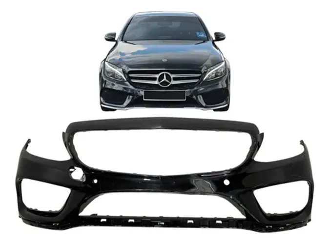 Parachoque Dianteiro Mercedes C200 C250 C300 Amg 2015 A 2018 Preto
