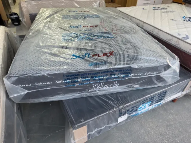 CAMA BOX CASAL MOLAS ENSACADAS NOVA