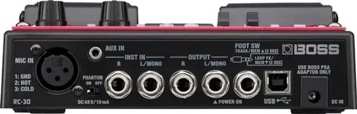 Pedal De Efeito Boss Rc Loop Station Rc-30 Vermelho