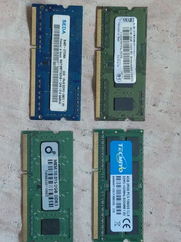 2 Memórias ddr3 notebook