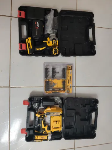 Kit chave de impacto, 48v, kit parafusadeira 48v