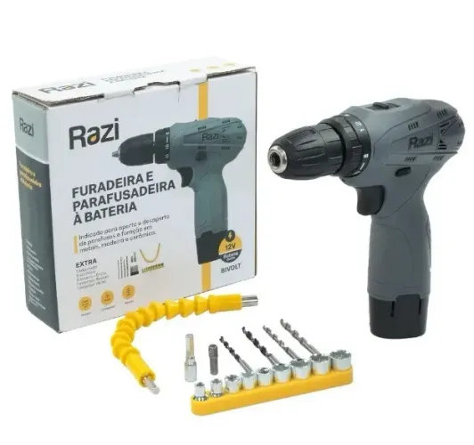 Parafusadeira e Furadeira Razi 12V