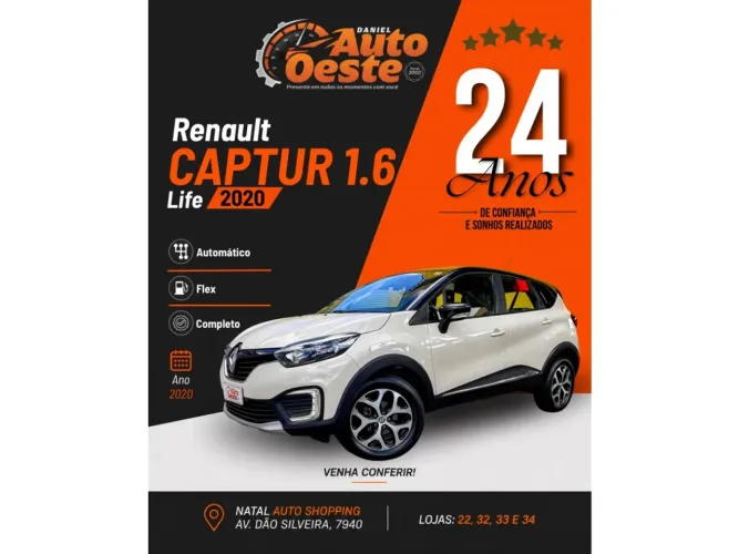 Renault Captur Life 1.6 16V Flex 5P Aut. 2020