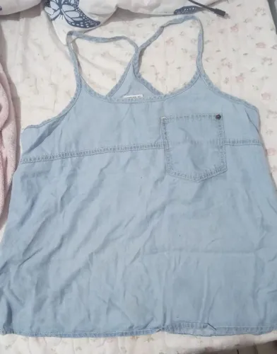 Blusinha jeans y2k/coquette