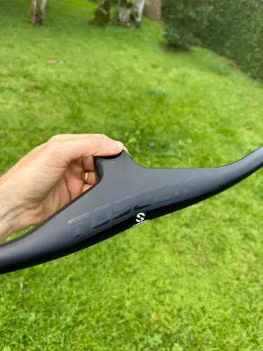 Guidão integrado carbono mtb Toseek  80mm 740mm largura  -17 LEIA DESCRIÇÃO