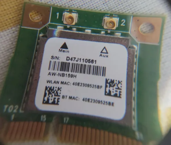 Módulo placa Wi-fi Bluetooth Notebook