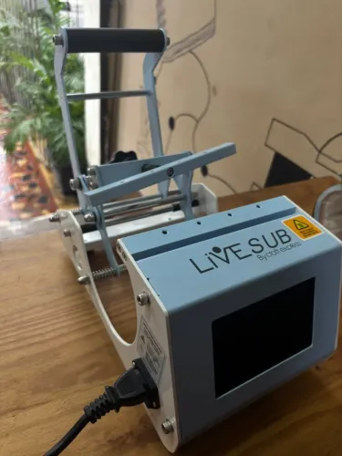 Prensa Termica Cilíndrica para Sublimação Live Sub sem Manta