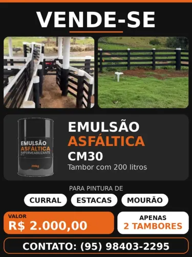 Emulsão Asfáltica CM30