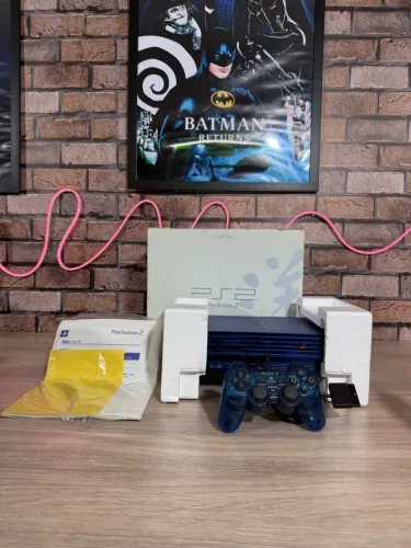 PS2 Fat Ocean Blue Japonês na Caixa