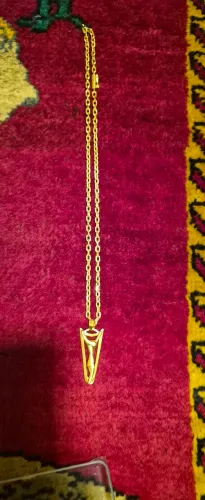 Cordao ouro 18k maciço + pingente